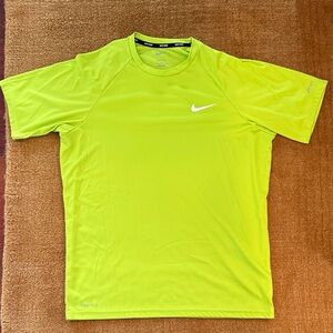 Nike Men’s Neon Yellow Short Sleeve Dri-FIT Tee
